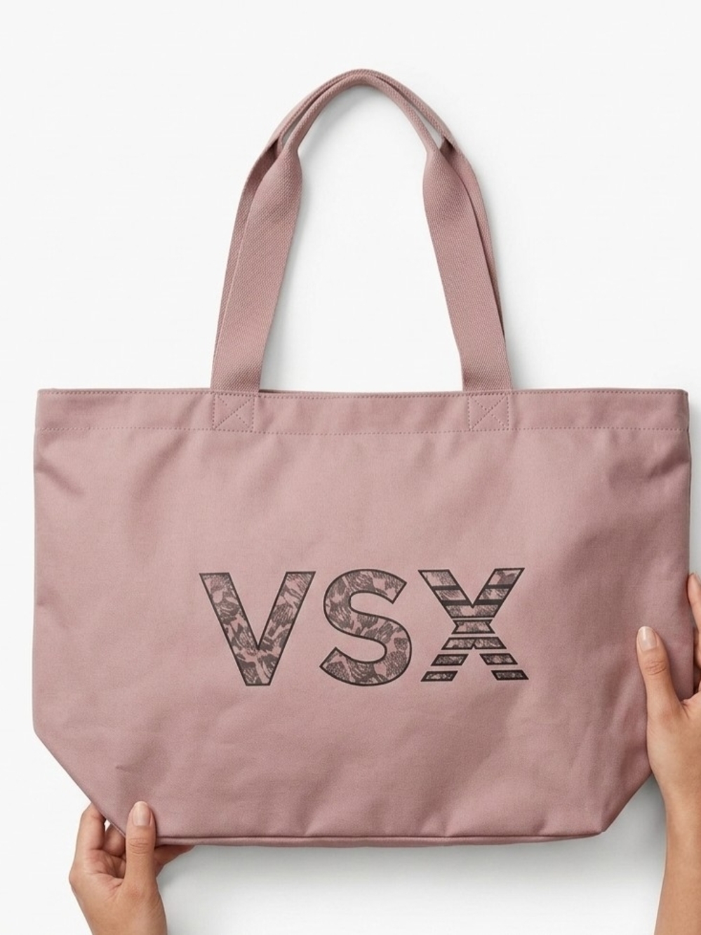 VSX Mauve Canvas Logo Tote
